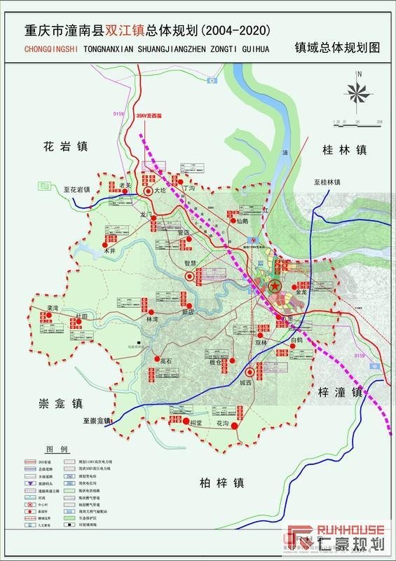 重庆市潼南县双江镇地图