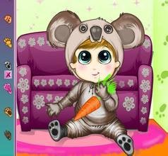 可爱宝贝动物装