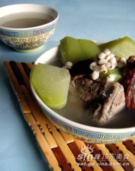 佛手瓜芡实雪梨排骨汤