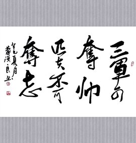 三军可夺帅,匹夫不可夺志