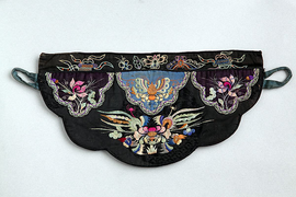 苗族凤穿牡丹腰包