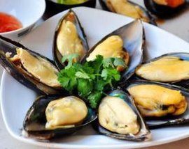 清蒸青口贝