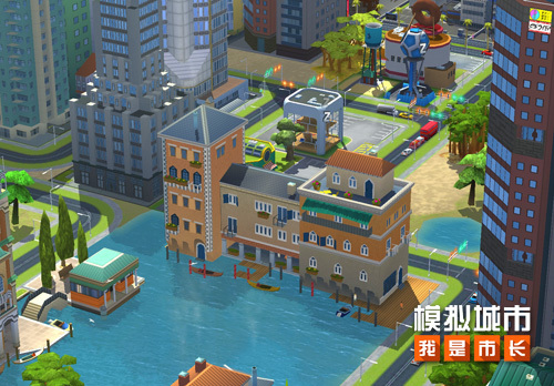 《模拟城市：我是市长》用威尼斯建筑打造美丽水上城市