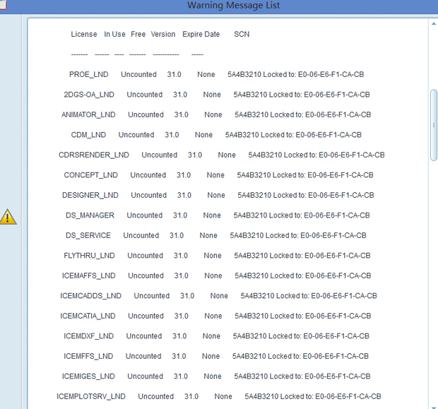 请问proe5.0安装后打开自动关闭(弹出下面窗口