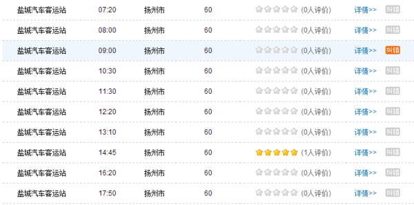 盐城去扬州的车子有几班,_360问答