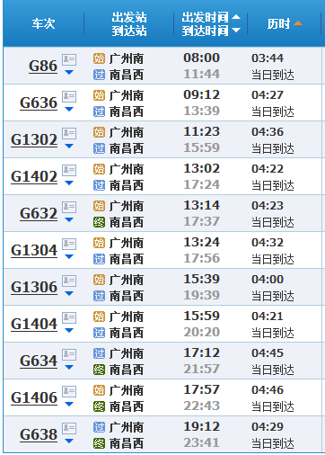 广州南到龙游动车时刻表查询_360问答
