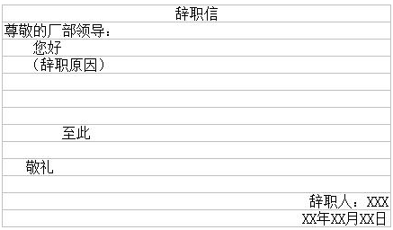 个人原因辞职信20字