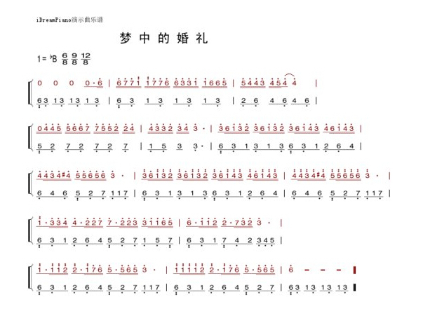 我想学一首曲子,电子琴49键的,但是谱子上的1234567的数字不知道是