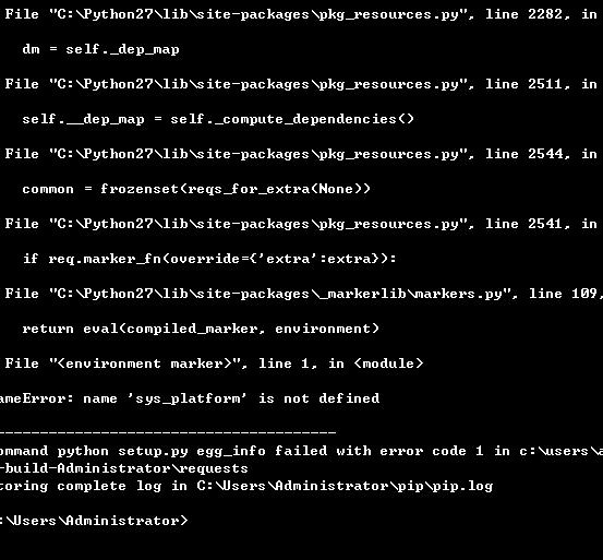 Python pip 安装requests错误的问题_360问答