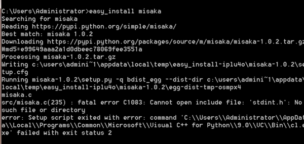 python安装misaka扩展问题_360问答