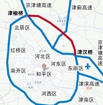 天津环线分布图图片