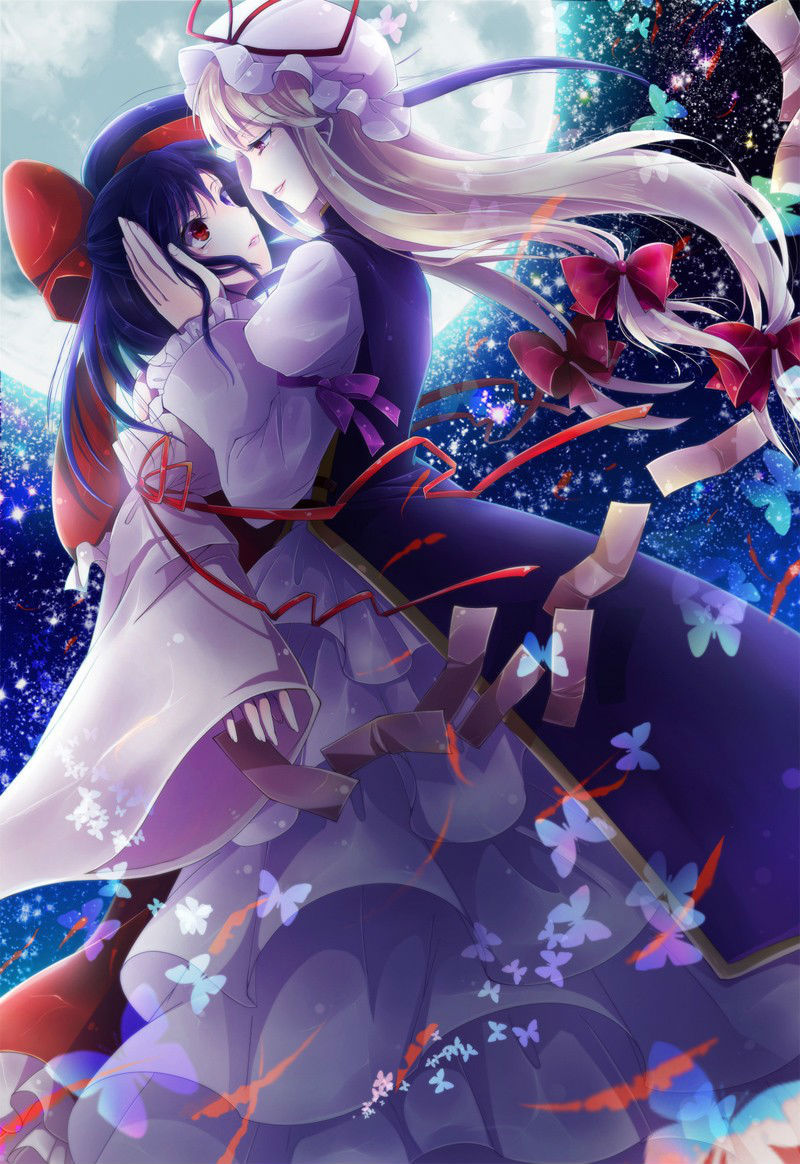 p站美图推荐东方结界百合组